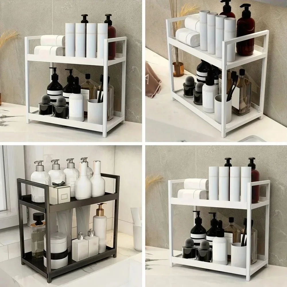 

2-Tier Bathroom Counter Organizer, Cosmetic Storage Shelf for Bedroom, Office & Kitchen Countertop