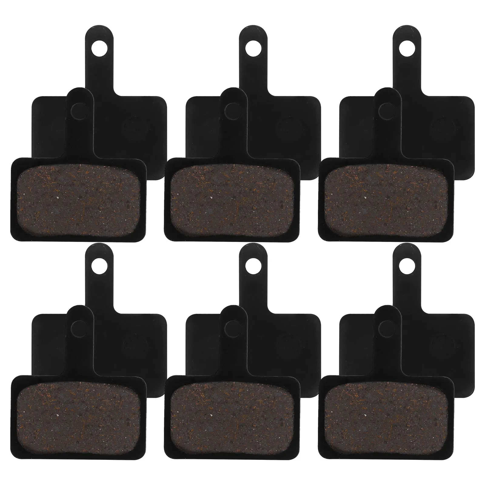 

6 set Cycling Disc Bike Pad Mountain Disc Brake Replacement Sturdy Wear-Resistant Silent Brake Block For Road Scooter Bikes