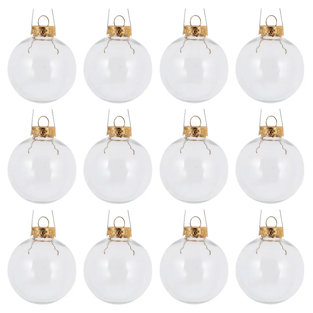 

12pcs 10cm Silver Christmas Ball Ornaments PET Decorative Hanging Balls Xmas Tree Party Supplies Festive DIY Plastic
