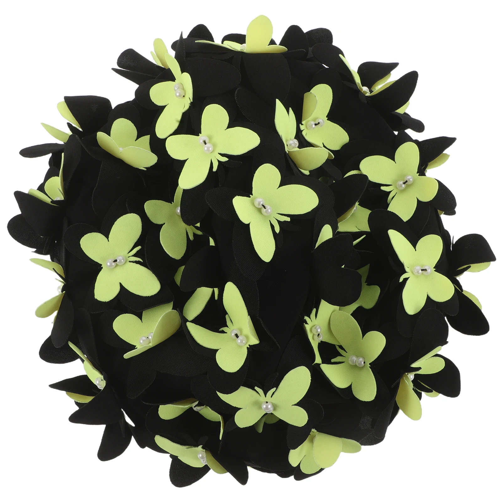 

Handmade Flower Swimming Cap Bathing for Women Take Polyester Supplies Pool Party