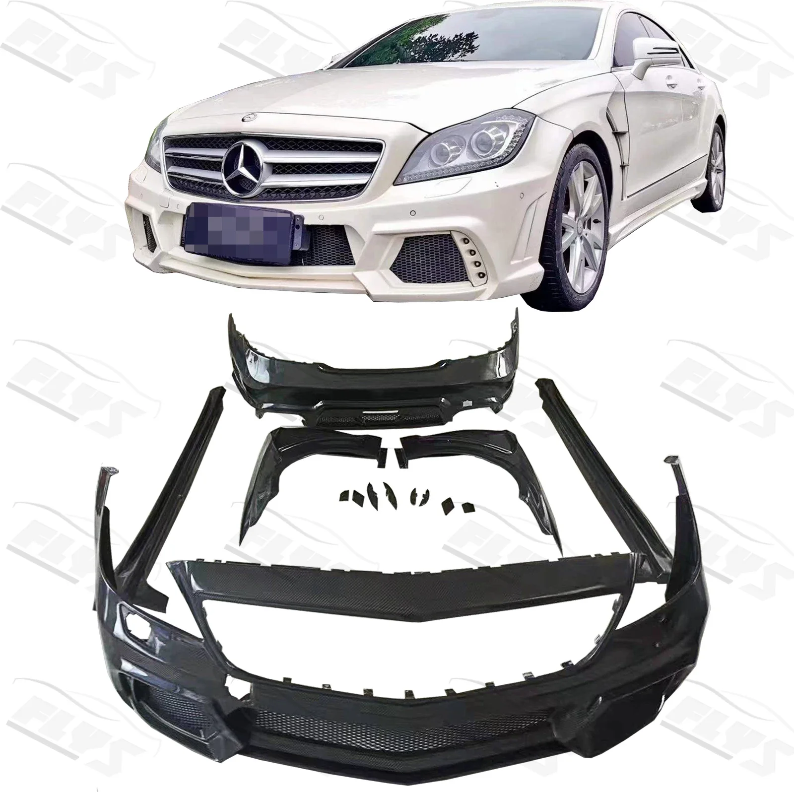 

Wald style car bumpers side skirt fenders for CLS w218 w219 perfect fitment custom