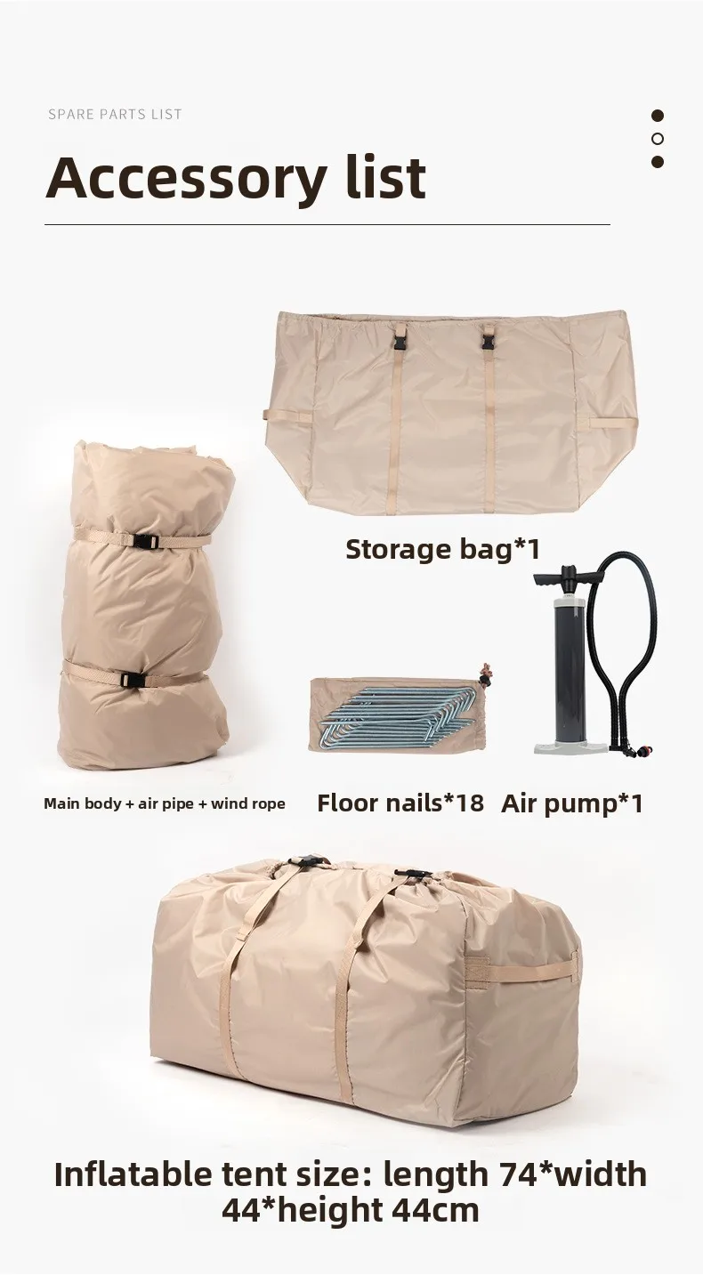 

STLFAir Tent Inflatable Camping Glamping Outdoor Hiking Waterproof Inflatable Tent