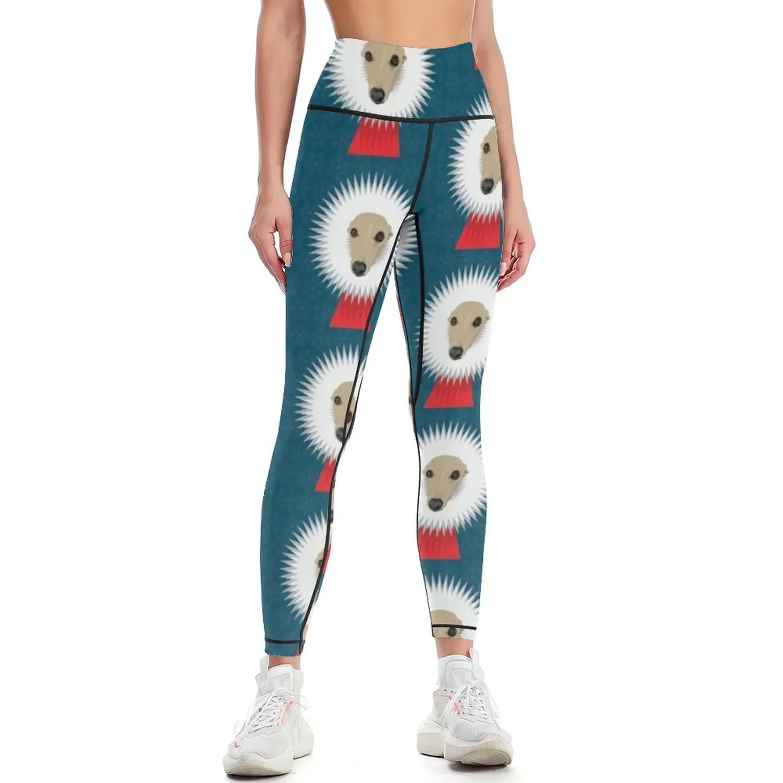 

RrrrrrUFF' - Christmas whippet Leggings workout clothes for workout shorts Women's fitness gym sportswear woman Womens Leggings