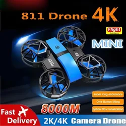 811 Mini Drone 4k profession 2k HD 1080P Wide Angle Camera WiFi FPV RC Dron Height Keep 8000M Drones Kids Toys 4DRC 2025 New