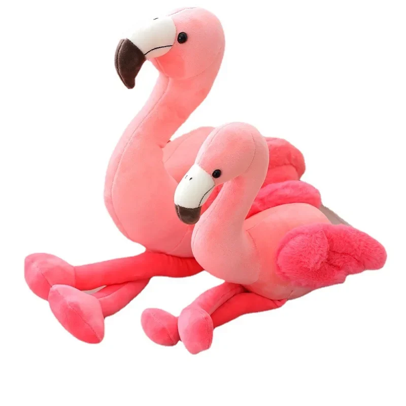 25-50cm Flamingo peluche bambola giocattoli Kawaii rosa fenicottero bambini peluche bambola morbida peluche uccello regalo di compleanno per bambini ragazze