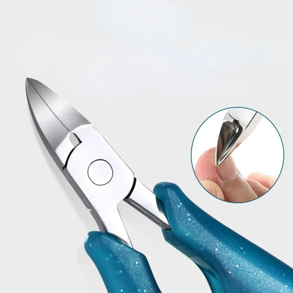 Portable Stainless Steel Eagle Nose Pliers Three Knife Pedicure Special Nail Groove Inlaid Pliers Thick Nail Clipper Repair Sets