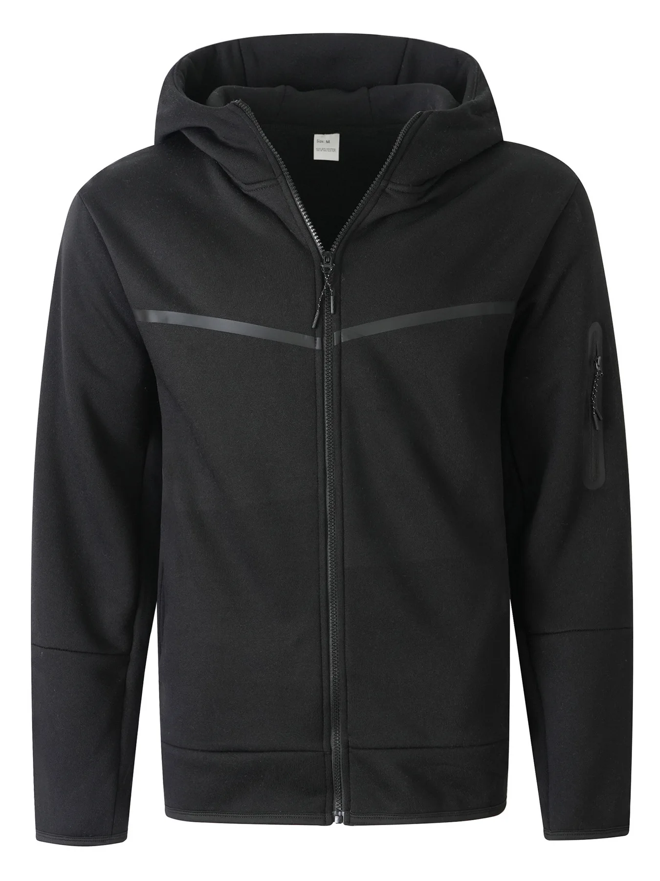 2-teiliger Herren-Sportanzug für Frühling und Herbst, Kapuzenjacke mit Reißverschluss und Jogginghose, lässiger Alltags-Sportanzug für Männer im Freien – Detail 29