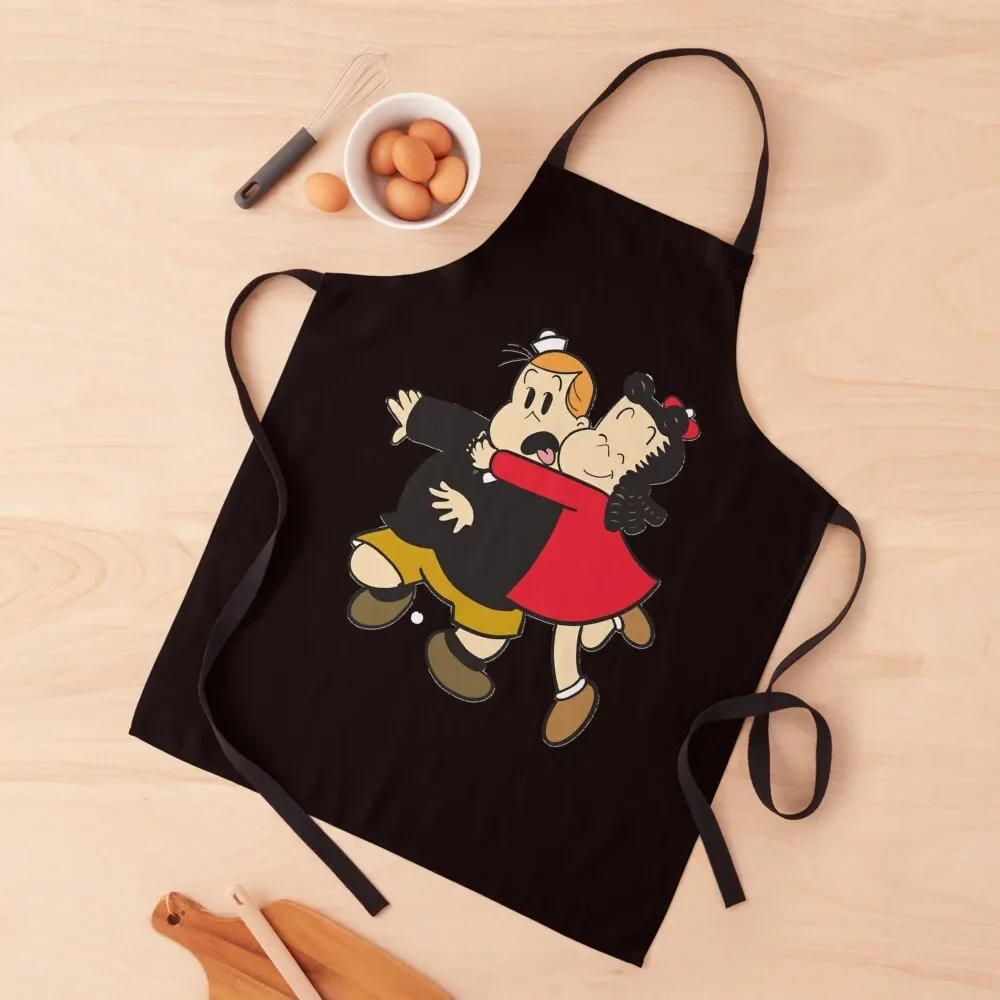 

Little Lulu and Tubby Apron Woman Kitchen Funny kitchen clothes for men Professional Barber Apron