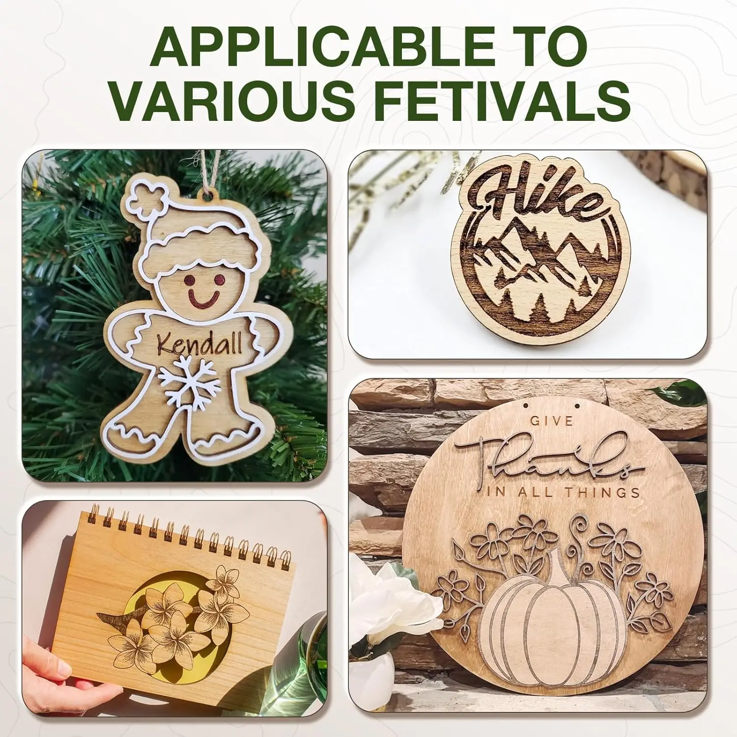 Pacote com 6 Folhas de Contraplacado de Bétula, 12x20x1/8 Polegadas, 3mm para Corte a Laser, Artesanato em Madeira e Modelos DIY