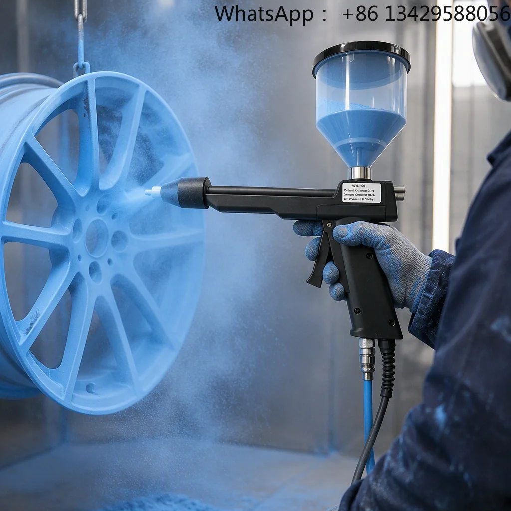 WX-128 60kV Adjustable Voltage Portable Electrostatic Powder Coating System Easy Operation Competitive Price for Small Batch