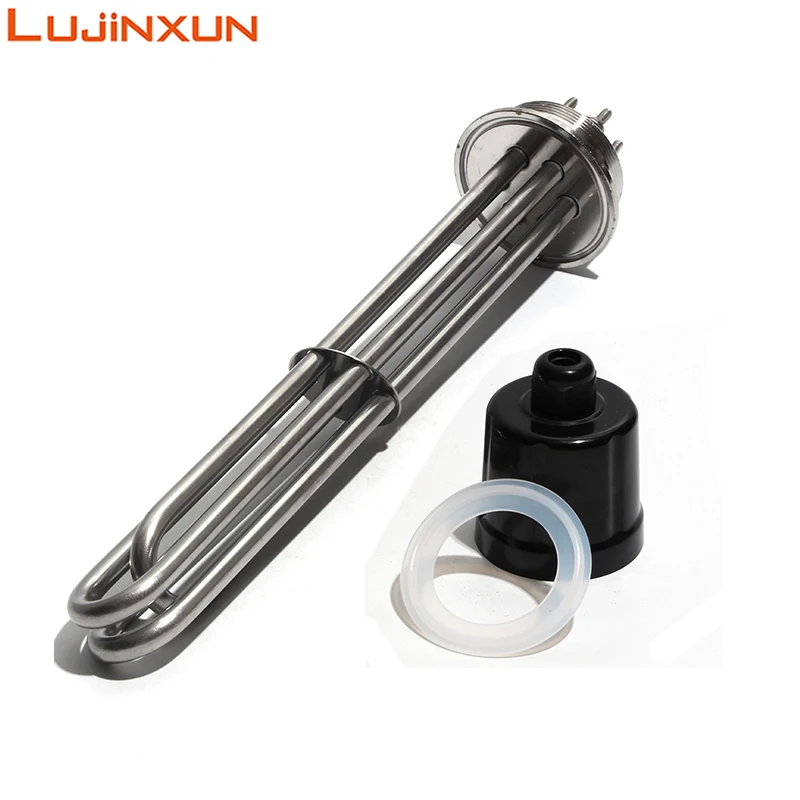 

LUJINXUN 2"Tri-clamp (63mm) Immersion Heaters for Water Heater/Boiler 220V/380V Full 304SS Brewing Ten 3/4.5/6/9/12KW