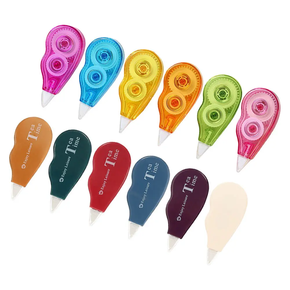 12Pcs Classroom Correction Tapes Portable Compact Correction Tape for Students Study Supplies Tape Eraser