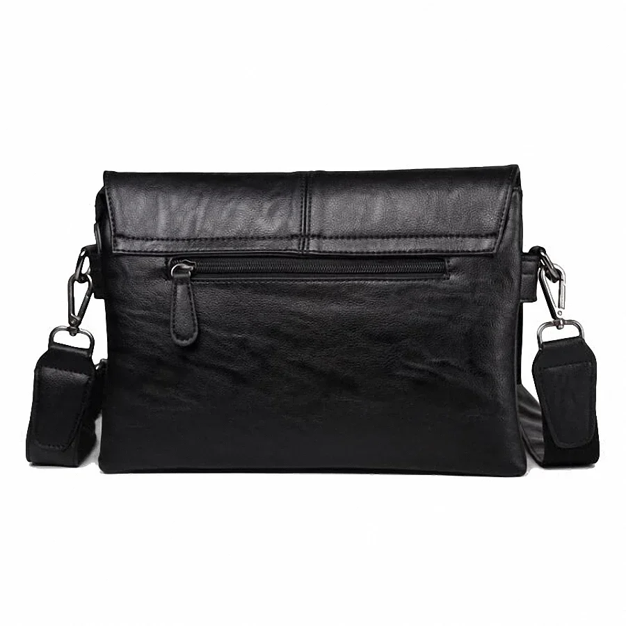Leather Bag Men Bag Messenger Casual Men\'s Travel Bag Leather Clutch Crossbody Bags Male Shoulder PU Leather Handbag NEW LI-2012