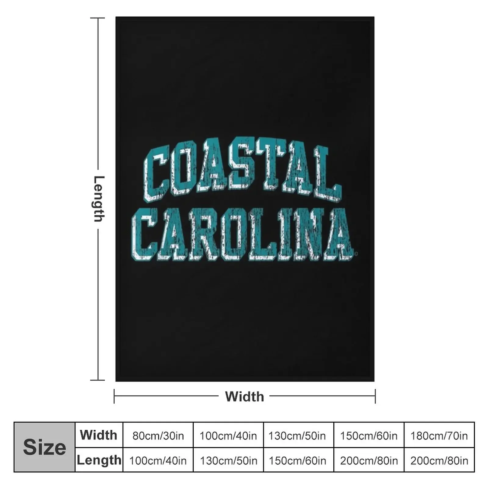 Coastal Carolina Chanticleers Throw Blanket blankets ands Sleeping Bag sofa bed Blankets