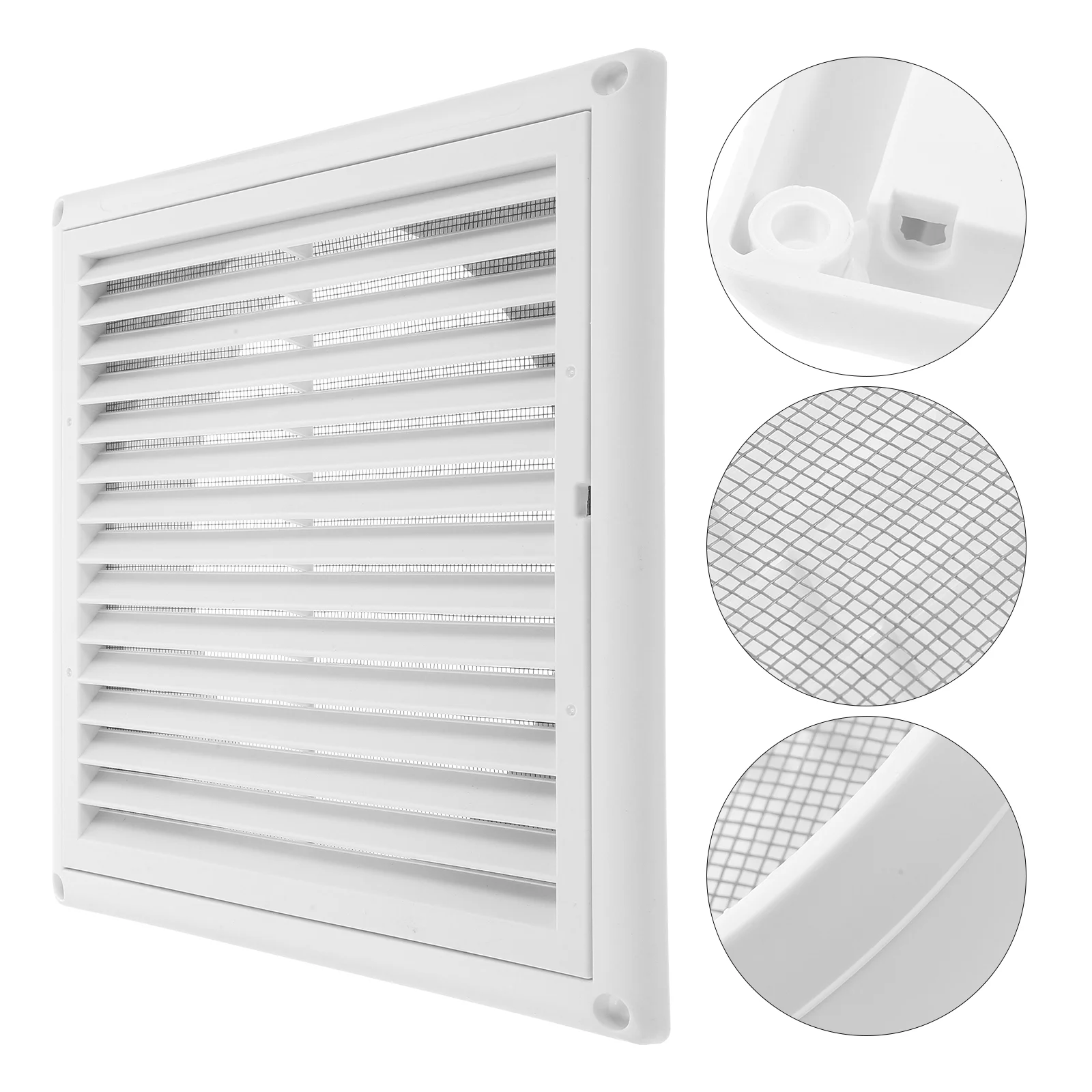 Salida de aire acondicionado, rejilla de ventilación para baño, rejillas de plástico de retorno, cubierta ajustable para suelo y pared