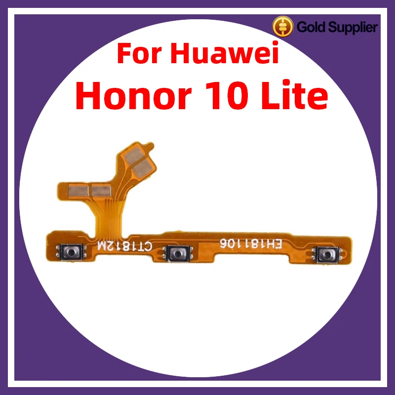 For Huawei Honor 10 Lite Power ON OFF Volume Camera Key Button Switch Flex Cable Replacement