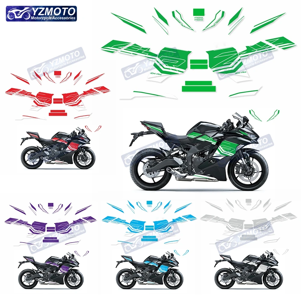 For ZX4R ZX-4R ZX4RR ZX-4RR 2023 Motorcycle Accessories Full Car Fairing Sticker Body Decals Reflective Waterproof Stickers Kit