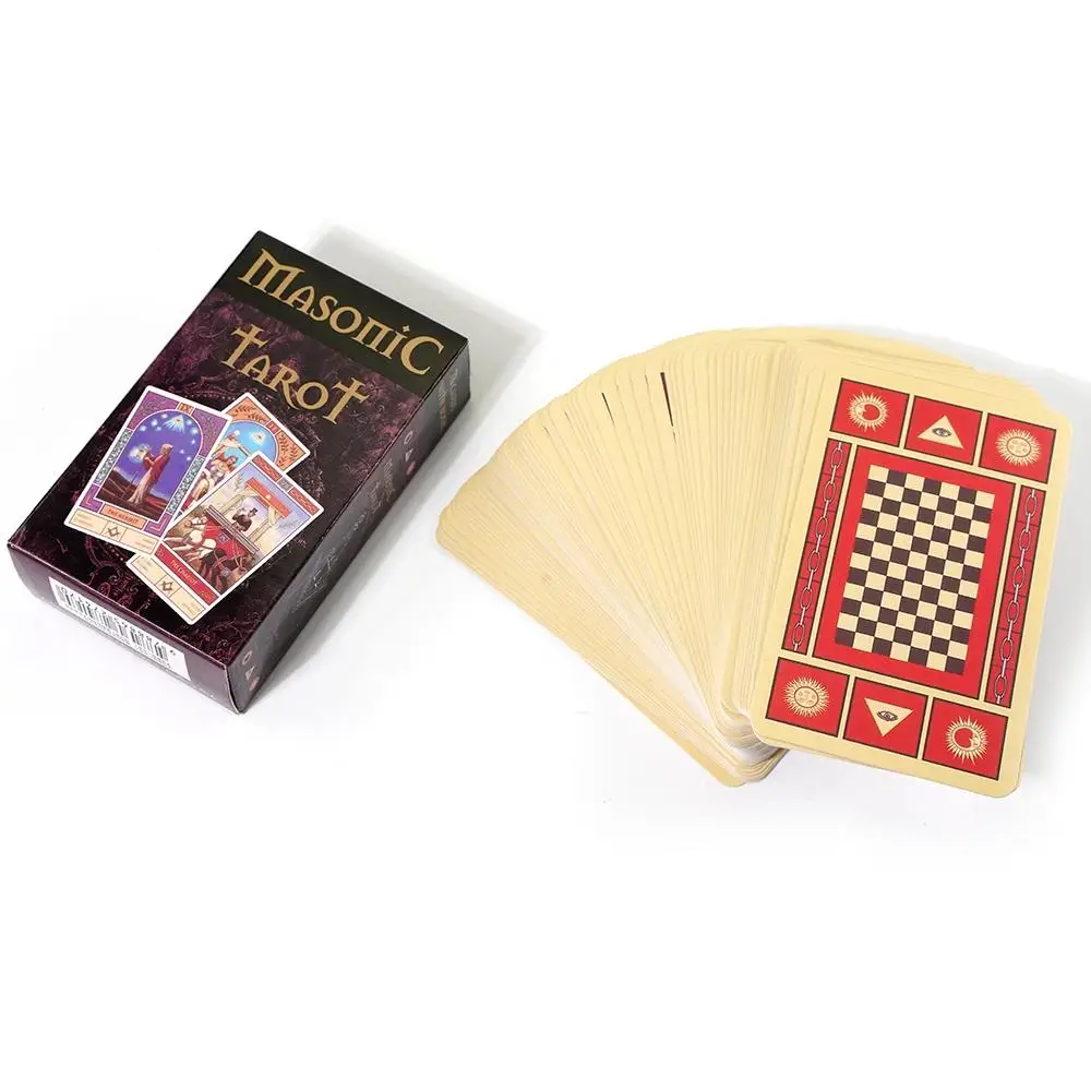 78 Pcs Cards Masonic Tarot Deck Cards Patricio Diaz Silva Esoteric Fortune Telling Tarot 10.3*6cm