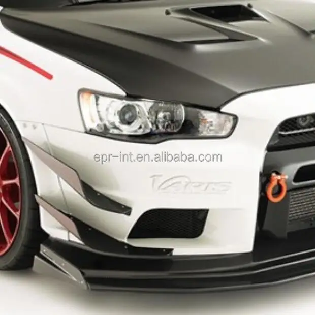 

suitable for For Evolution EVO 10 Carbon Fiber VRS Style Front Bumper Canard
