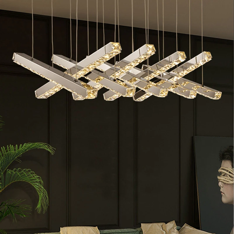 

Modern Luxury Creative Led Crystal Chandelier Dining Room, Living Room, Kitchen Table, Meeting Room, Bedroom Lighting Chandelier