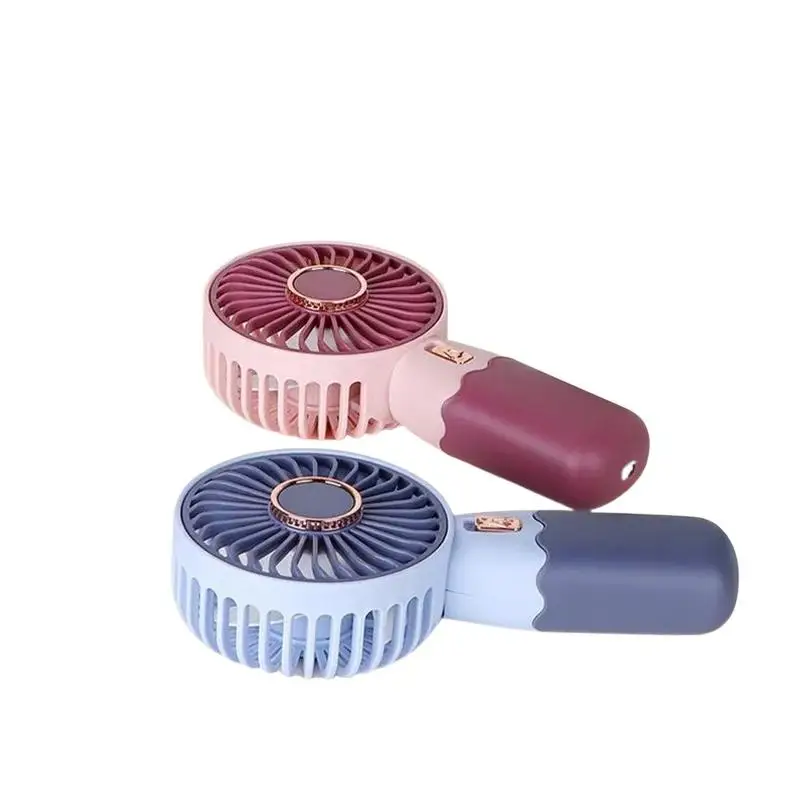 ∶2In1 Mini Electric Fan Outdoor Portable Handheld Usb Rechargeable Cooling Desk Fan With Mobile Phone Stand Function Summer image 6