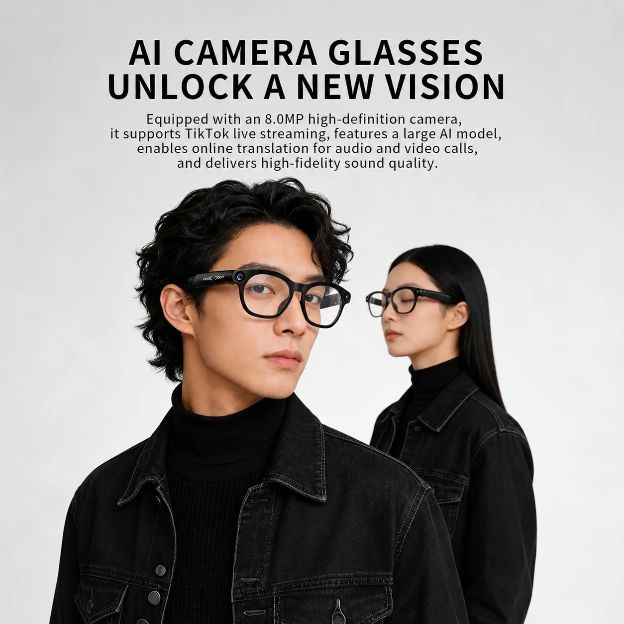 CY03 AI Camera Smart Glasses 8 - Audio Music Apps recensie en prijs