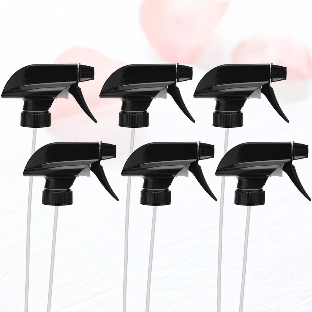

6pcs Sprinkler Nozzle For Garden Plastic Watering Tool Even Spray Flow Save Water Use With Bottle Adapter Black Horticultural