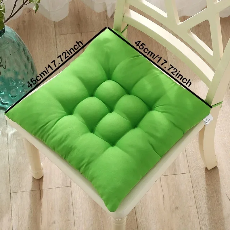 6pcs Square Outdoor Chair Seat Cushions with Ties Comfortable Tatami-Colourful Outdoor Decoration for Garden Chair Bench Solely