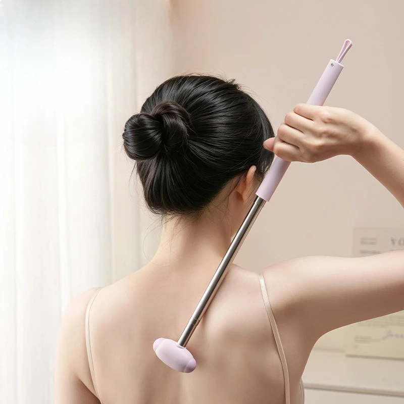 Double Sided Telescopic Back Scratcher Multifunctional Itch Remover Massage Beater Dual Use Hanging Storage Tool Massage