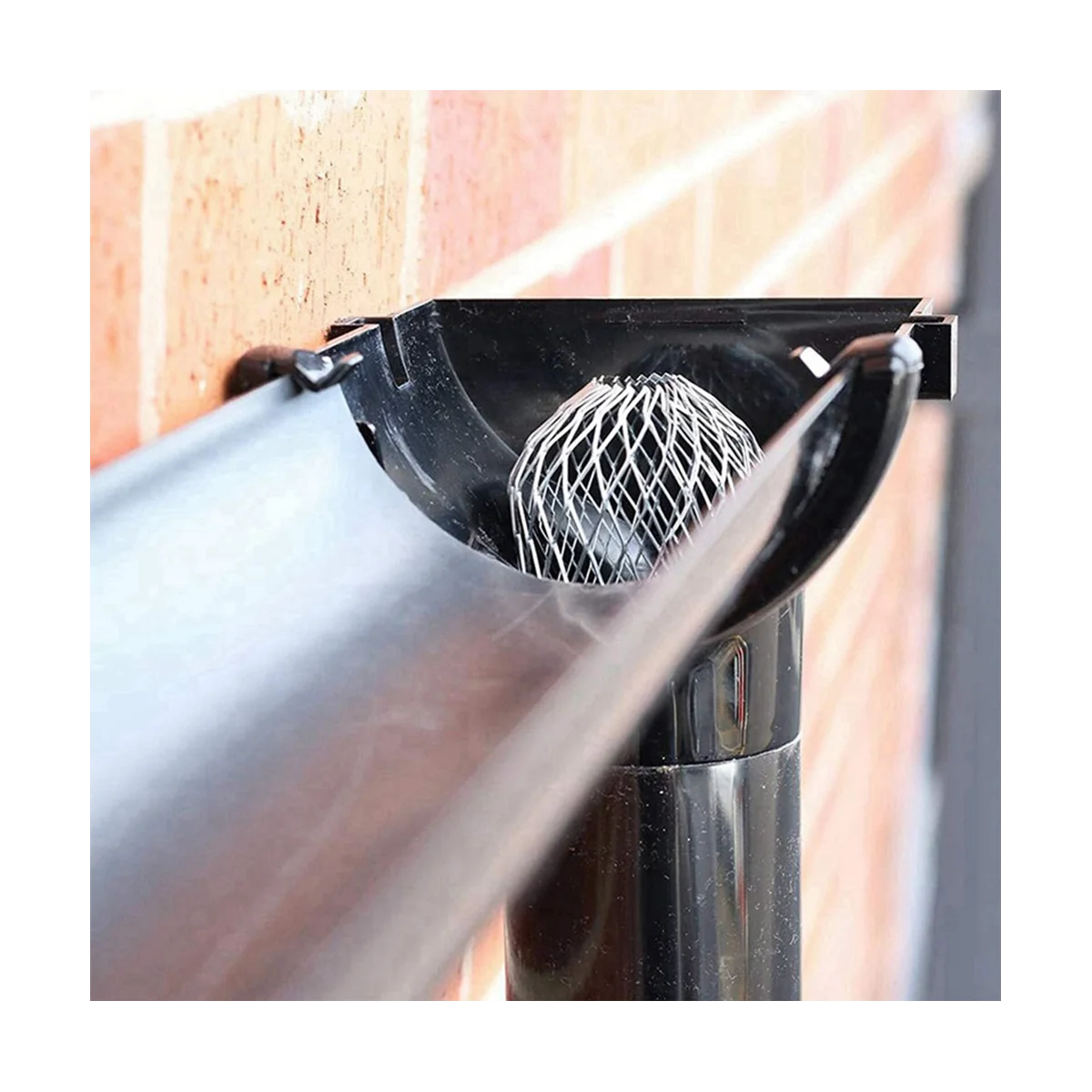 8 Pack Gutter Downspout Guards,Gutter Strainer Gutter Downspout Protectors for Preventing Blockage Leaves Debris