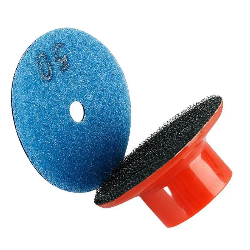 7 Stück 2 Zoll 55mm Diamant-Trockenpolierpads für Marmor, Granit, Stein, kleine Polierscheiben mit Trägerpads, Körnung 50-3000 – Detail 5