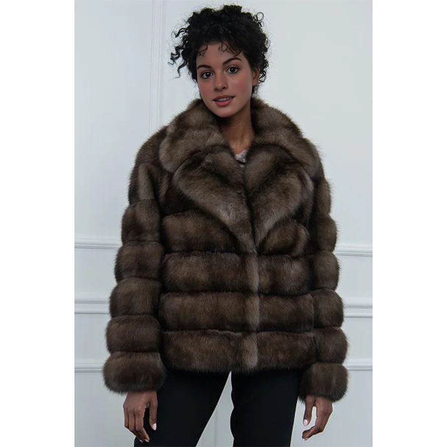 

Women's Clothing Furs Coat Natural Fox Fur Jacket 2024 Elegant Female Real Fox Fur Coats Winter Jackets For Women Free Shiping