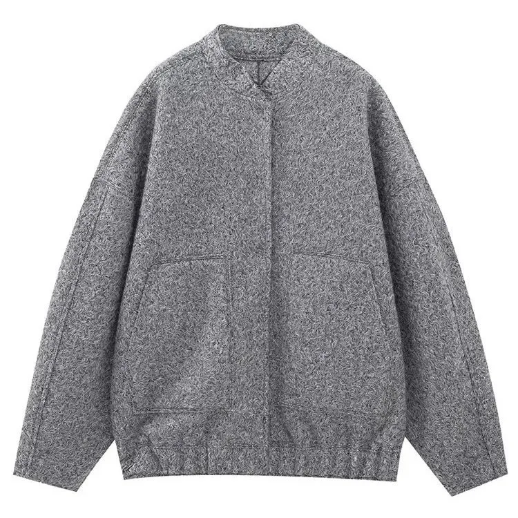 Regular Sleeve No Collar Coat Regular Length Casual with Style Elegant Commuter Three Dimensional Cutting Spring Women Jacket