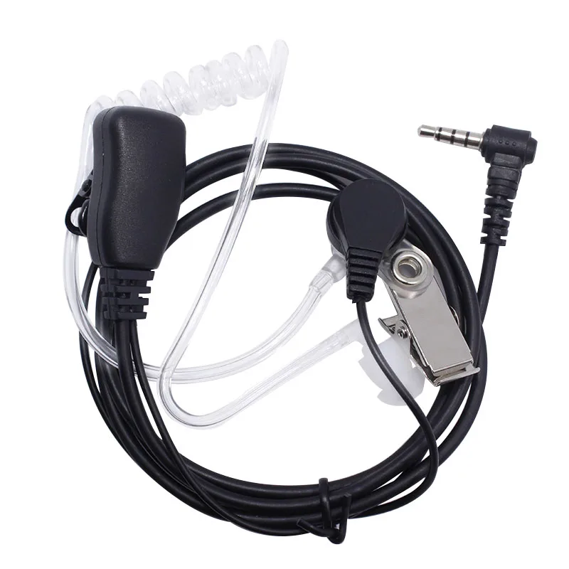 

ABBREE Air Covert Acoustic Tube Наушники 2,5 мм 1-контактная радиогарнитура с микрофоном PTT, совместимая с Motorola для T1, двустороннее радио
