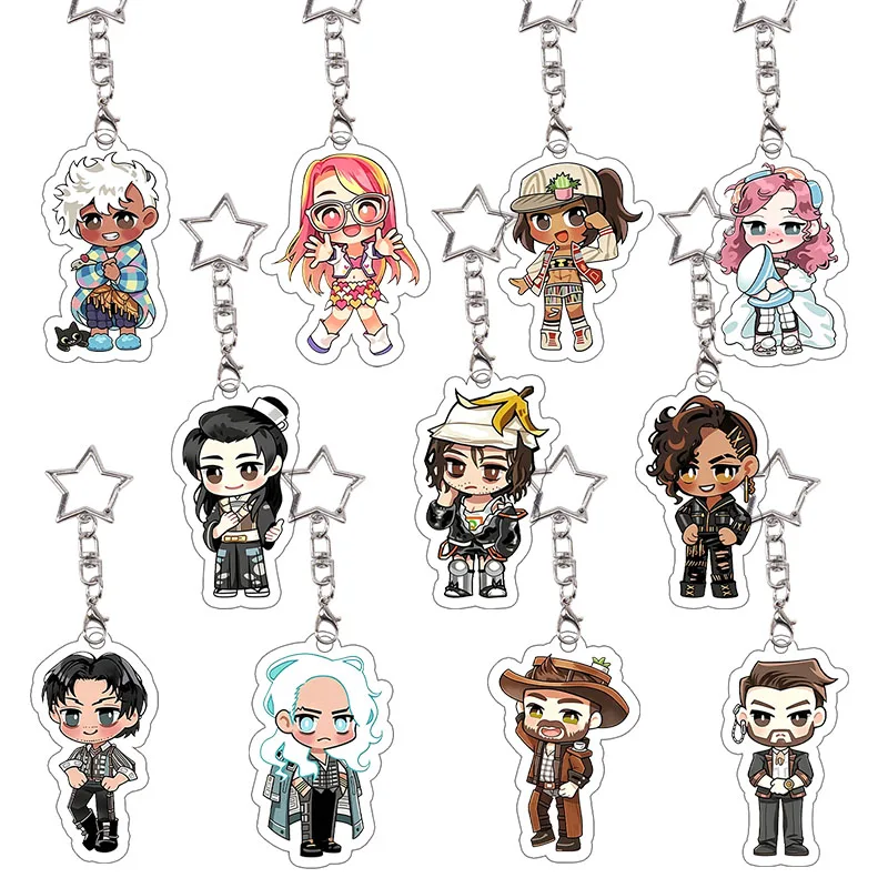 Game Date Everything Acrylic Keychain Decoration Anime Cartoon Characters Bag Pendant Accessories Student Hanging Ornaments Gift