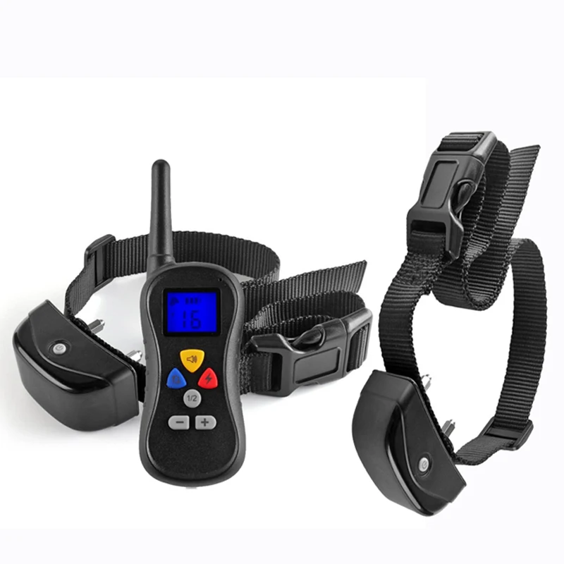 

PET008 Dog Training Collar, 300m, 330 Yard, 16 Level Electronic Device, Rechargeable with Safe Beep, Vibration Shock for 2 Dogs