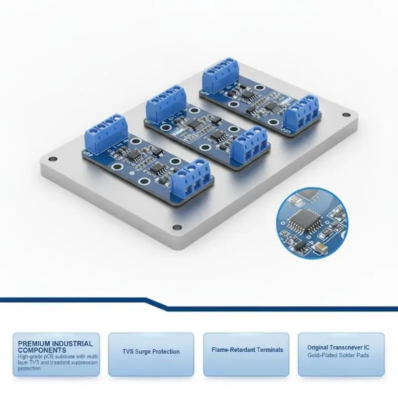 RS232 To RS485 Serial Conversion Board 1Pcs Low Heat Signal Converter Module for Unmanned Vending Machine System Debugging