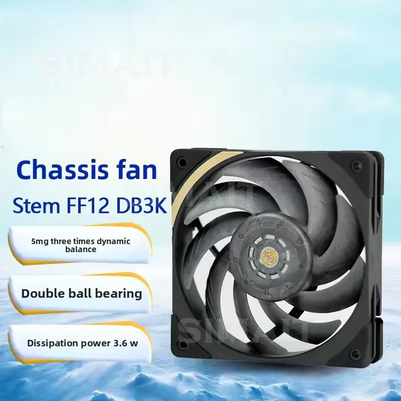 For ABEE STEM FF12-DB3K/DB2K 3000RPM LCP Server Fan | High Static Pressure Cooling Fan for Workstation/Server