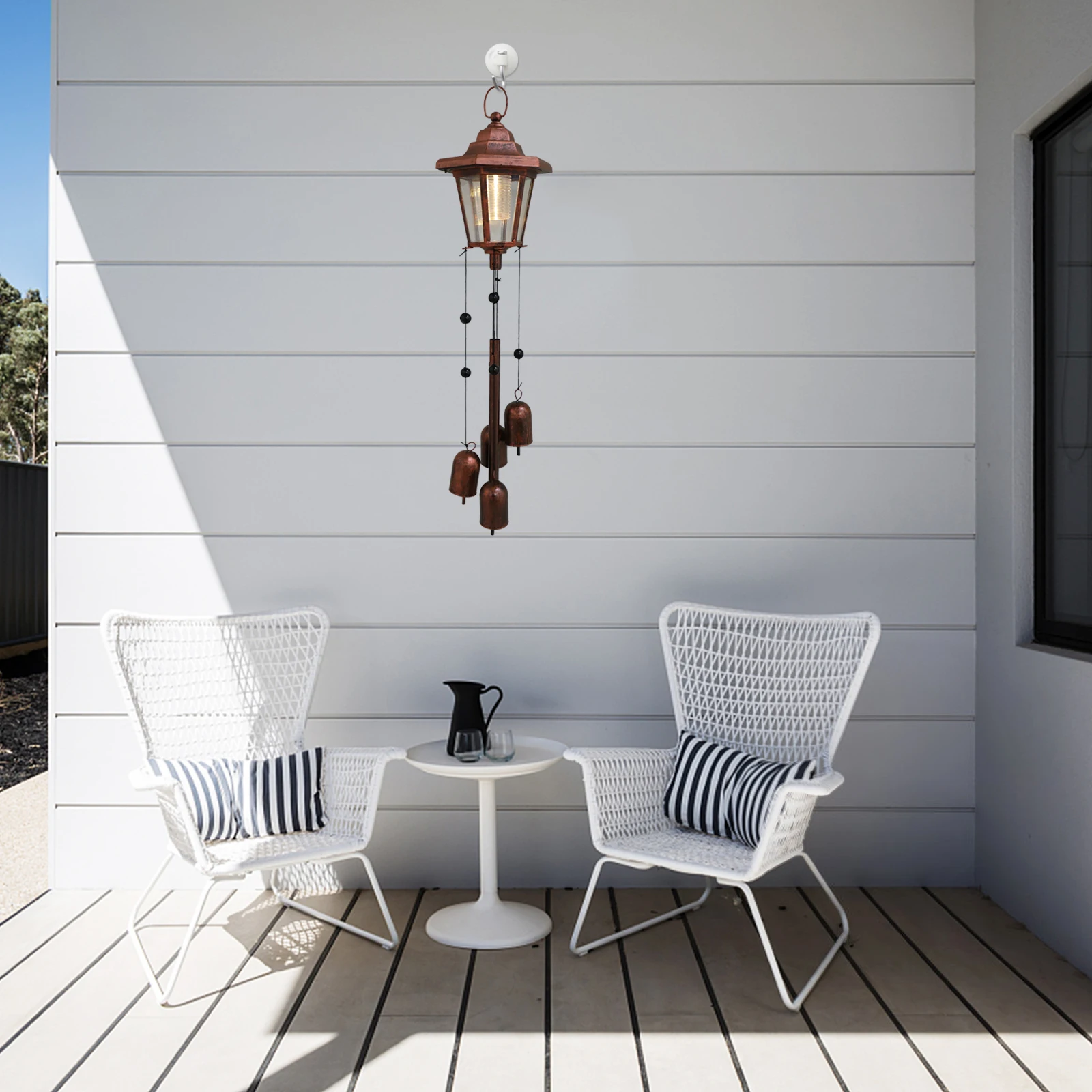 

Elegant Solar Wind Chime Light Outdoor Garden Hanging Lamp for Lawn