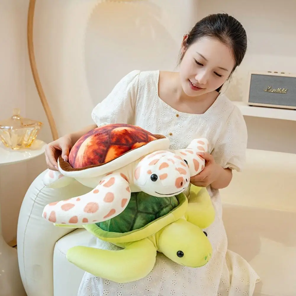 

Fluffy Sea Tortoise Plush Toys Collection Cartoon Animal Sea Turtle Pillow Soft Cute Turtle Animal Doll Car Decor