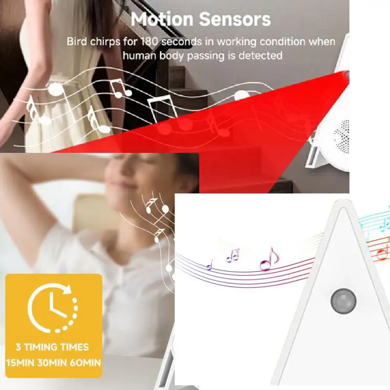 Bird Singing Speaker Motion Sensor Bird Sound Box Versatile Smart Animal Noise Machine For Bedroom Relaxation Living Room