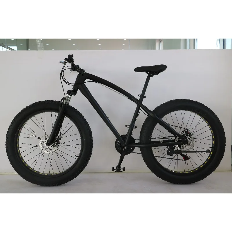 BR26 Inch Snow Bike 21 Speed Front Fork Shock Absorber Double Disc Brakes Fat 4.0 Tires Bicycle