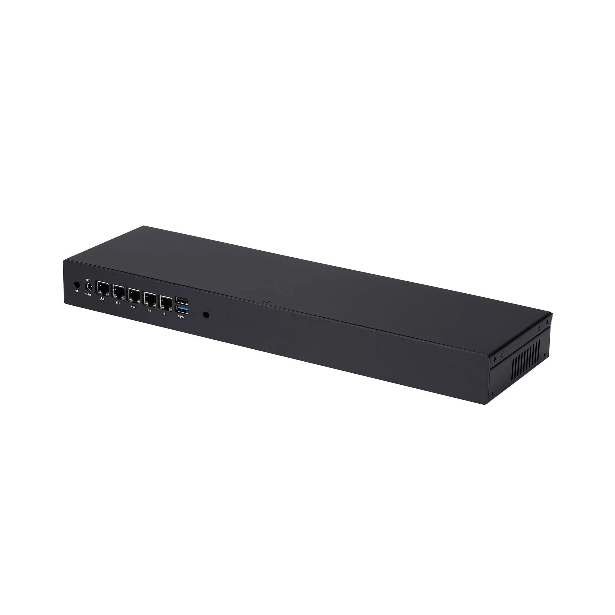 Qotom-Roteador Firewall, Mini PC, Chassi de Rack 1U, Q10821G5, 5x2.5GLan Celeron J6412, 2GHz