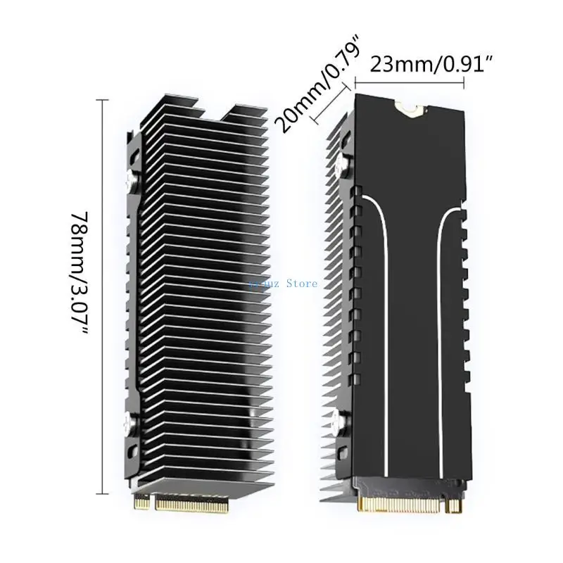 583D per M.2 SSD Dissipatore calore Raffreddamento Pad termico NVME 2280 Disco rigido a stato solido Coo
