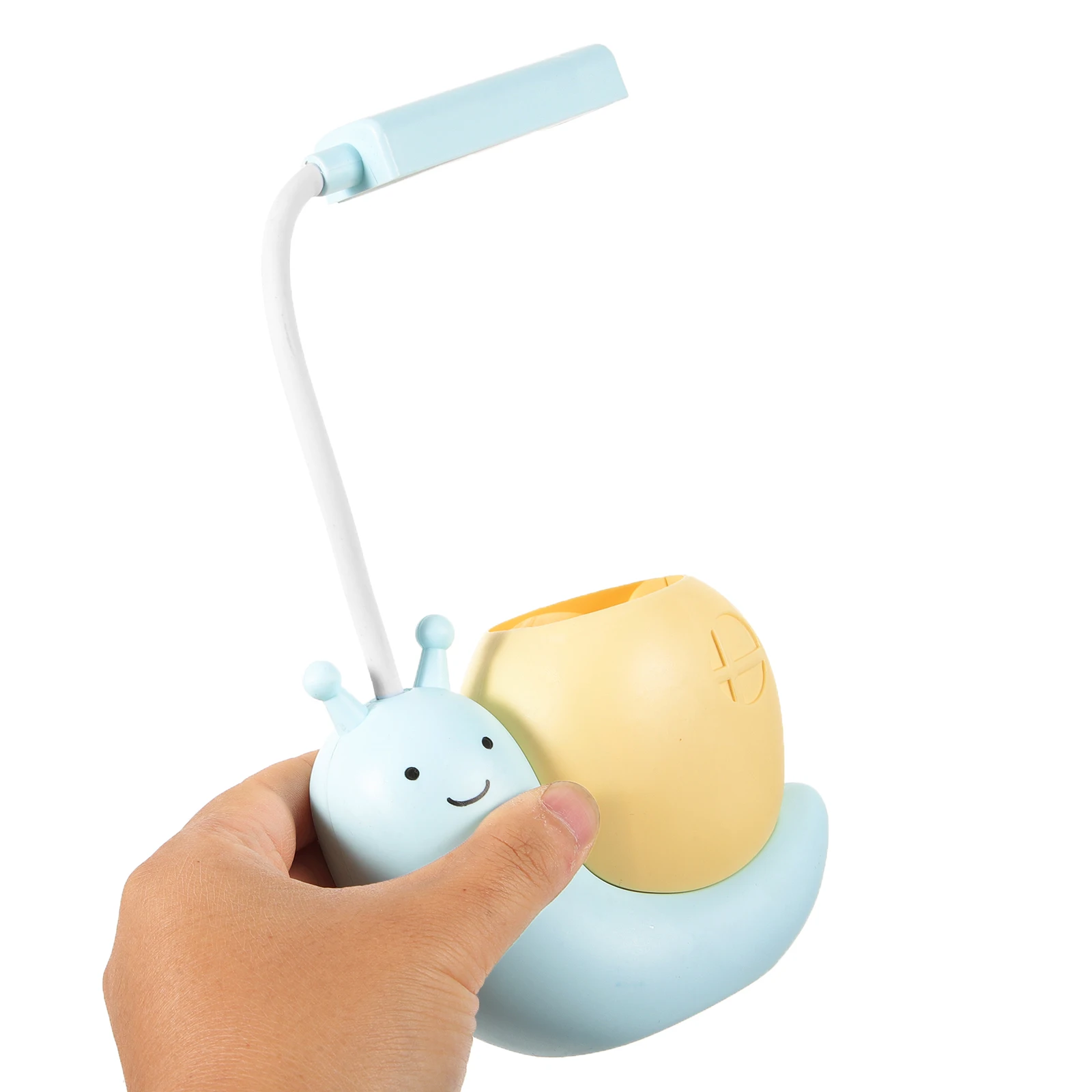 

Usb Rechargeable Bedside Lamp Pen Holder Desk Organizer Eye Protecting Led Light Adjustable 360 Degree Flexible Tube
