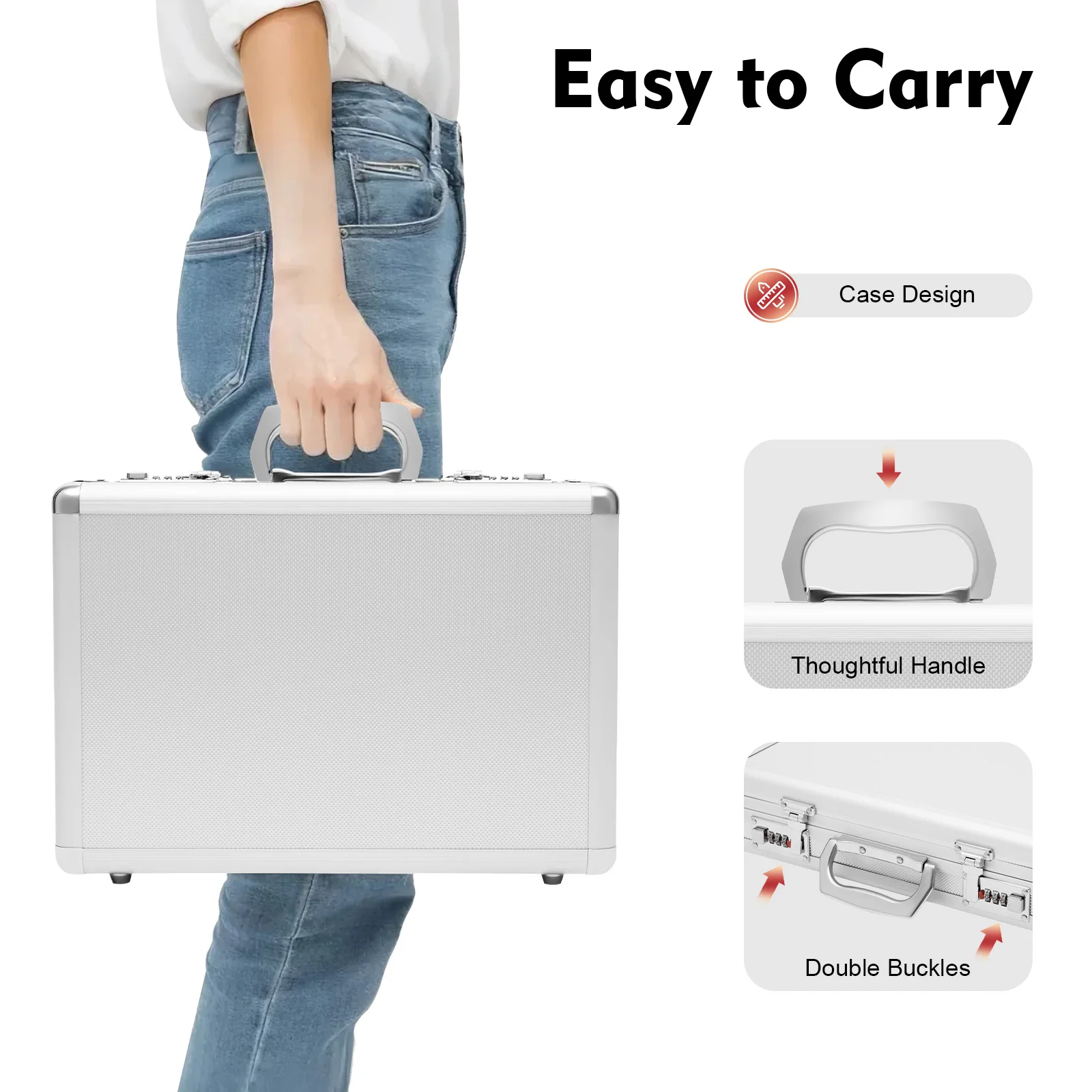 104Pcs Trial Lens Set Optometry Kit for Vision Test, Portable Case & Eye Chart, for Optometrist Clinic Home Use