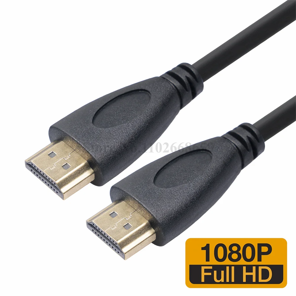 

100pcs Video HDMI-Compatible Cable Gold Plated 1.4 1080P 3D Cable for HDTV splitter switcher 0.5m 1m 1.5m 1.8m 2m 3m 5m 10m 15m