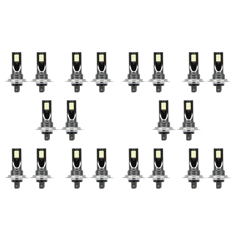 

20Pcs H7 LED Headlight Conversion 6W 1000LM 6000K Error Free Canbus Bulb