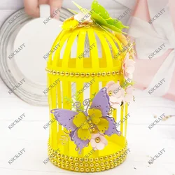 KSCRAFT 3D Bird Cage Box Cutting Dies Stencils for DIY Scrapbooking Decorative Embossing DIY Paper Cards