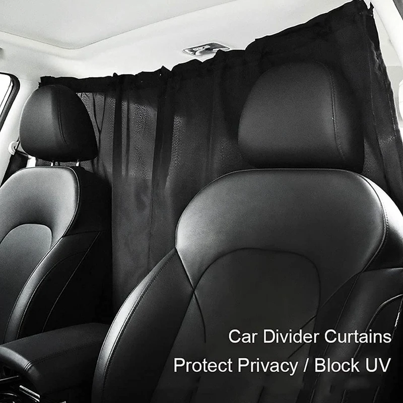 Car Divider Curtain Sun Shade Car Side Window Curtain Travel Nap Night Car Camping Separation Privacy Curtain